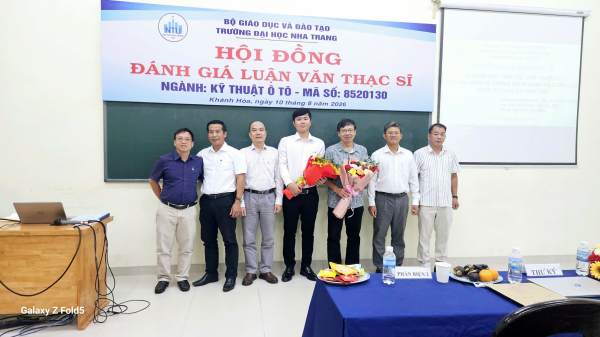 04 Học viên cao học khóa 2014-2026 khoa Động lực và Ô tô bảo vệ thành công luận văn thạc sĩ