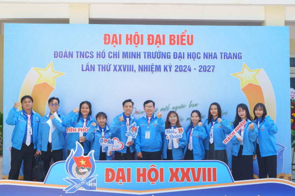 [CHÚC MỪNG THÀNH CÔNG ĐẠI HỘI ĐẠI BIỂU ĐOÀN TNCS HỒ CHÍ MINH TRƯỜNG ĐẠI HỌC NHA TRANG LẦN THỨ XXVIII, NHIỆM KỲ 2024-2027] 